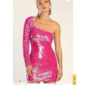 Pink Sequin Dress